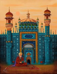 S. A. Noory, 18 x 24 Inch, Acrylic on Canvas, Cityscape Painting, AC-SAN-226 S. A. Noory, 18 x 24 Inch, Acrylic on Canvas, Cityscape Painting, AC-SAN-226